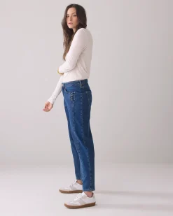 Discount Tapered jeans with contrast wash Jeans|Hosen & Jumpsuits
