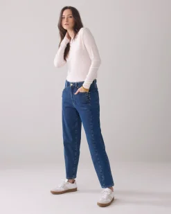 Discount Tapered jeans with contrast wash Jeans|Hosen & Jumpsuits