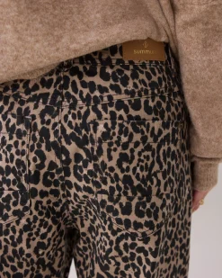Outlet Tapered jeans with panther print Hosen & Jumpsuits
