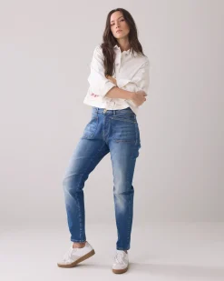 Outlet Tapered stone-wash jeans Jeans|Hosen & Jumpsuits