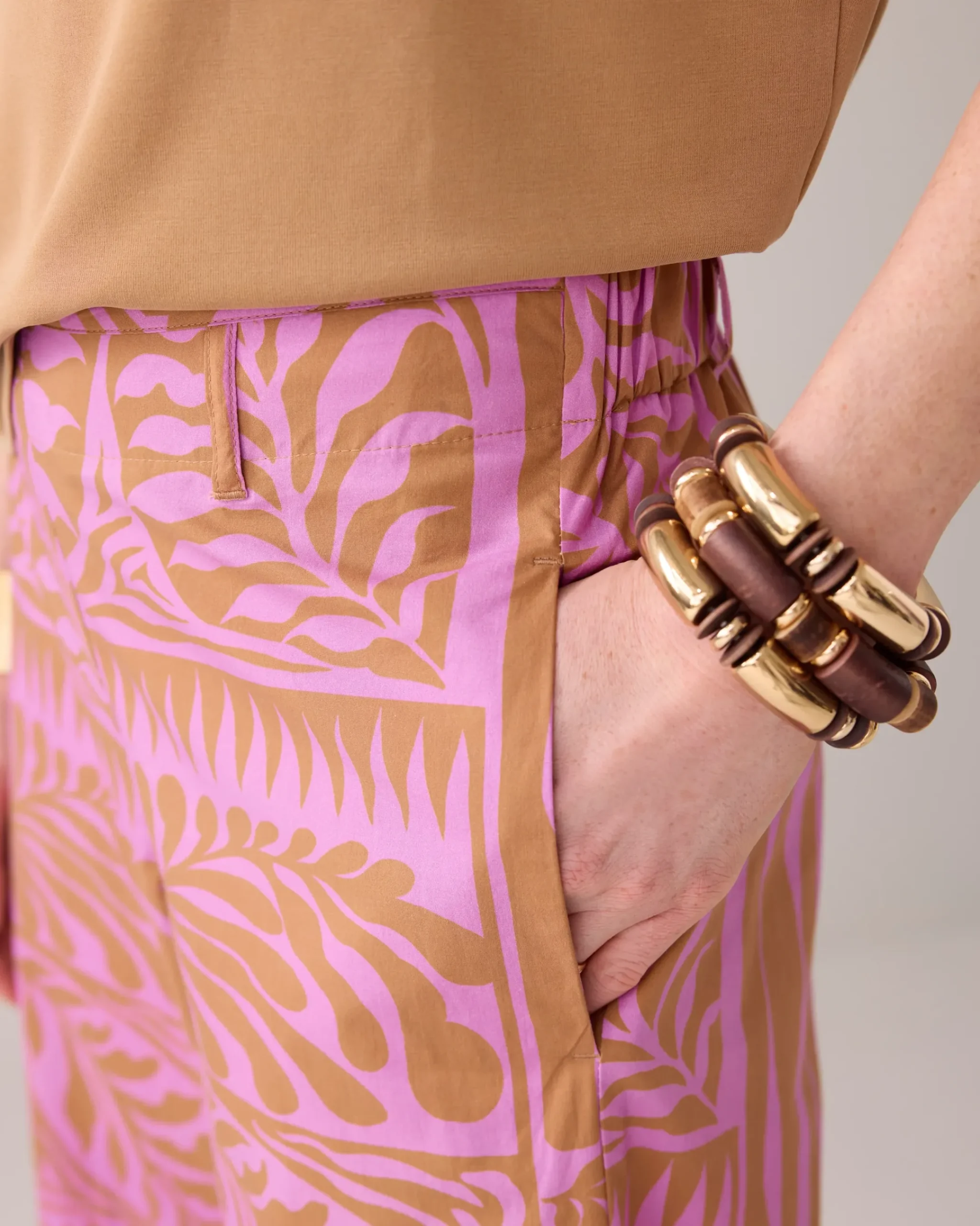 New 7/8th length two-tone trousers Hosen & Jumpsuits