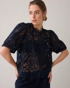 Discount Top in lace fabric Oberteile & T-shirts