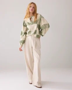 Discount Top with tie dye print and lurex Oberteile & T-shirts