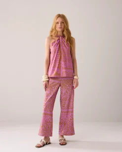 Sale Top with twisted neckline Oberteile & T-shirts