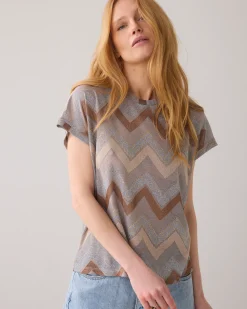 Sale Top with zigzag pattern Oberteile & T-shirts