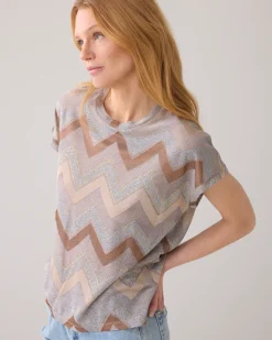 Sale Top with zigzag pattern Oberteile & T-shirts