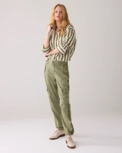 Discount Trousers in a washed look Hosen & Jumpsuits