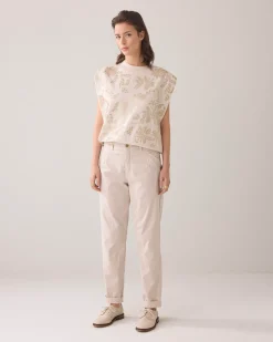 Sale Trousers in twill fabric Hosen & Jumpsuits