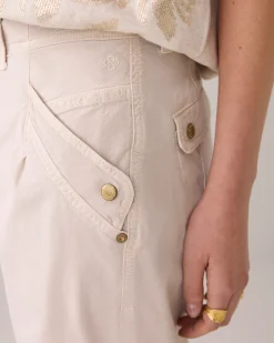 Sale Trousers in twill fabric Hosen & Jumpsuits