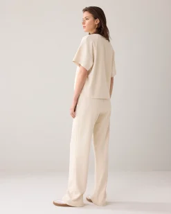 Outlet Wide scuba trousers Hosen & Jumpsuits
