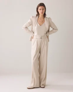 New Wide-leg trousers in linen look Hosen & Jumpsuits