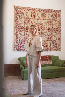 New Wide-leg trousers in linen look Hosen & Jumpsuits