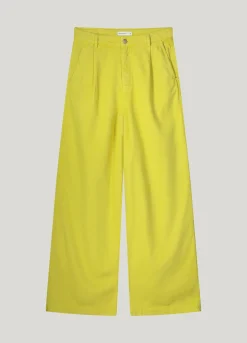 Outlet Wide-leg trousers in lyocell blend Hosen & Jumpsuits