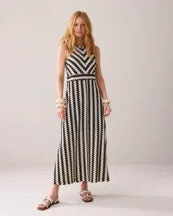 Clearance Zigzag maxi-dress Kleider